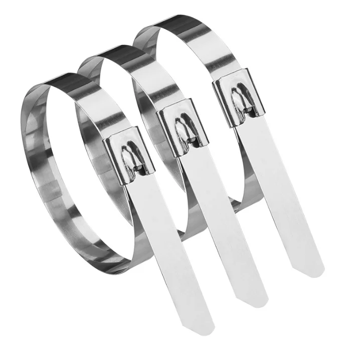 Custom Stainless Steel Strapping Tape Wiring Accessories Adjustable Removable Cable Preformed Hose Clamp Center Punch Clamp