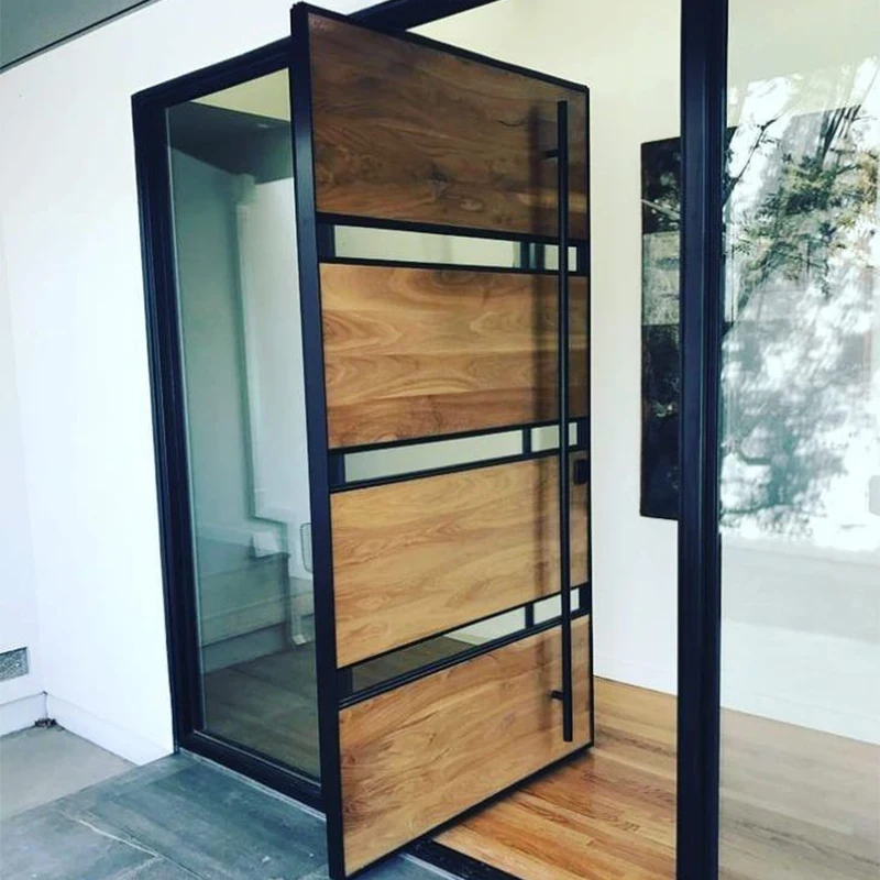 new modern teak main entrance wooden swing door design price wood wooden door For home