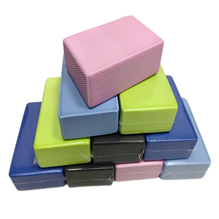 Recycled High Density EVA Foam Pilates Yoga Brick Solid Color EVA Yoga Block