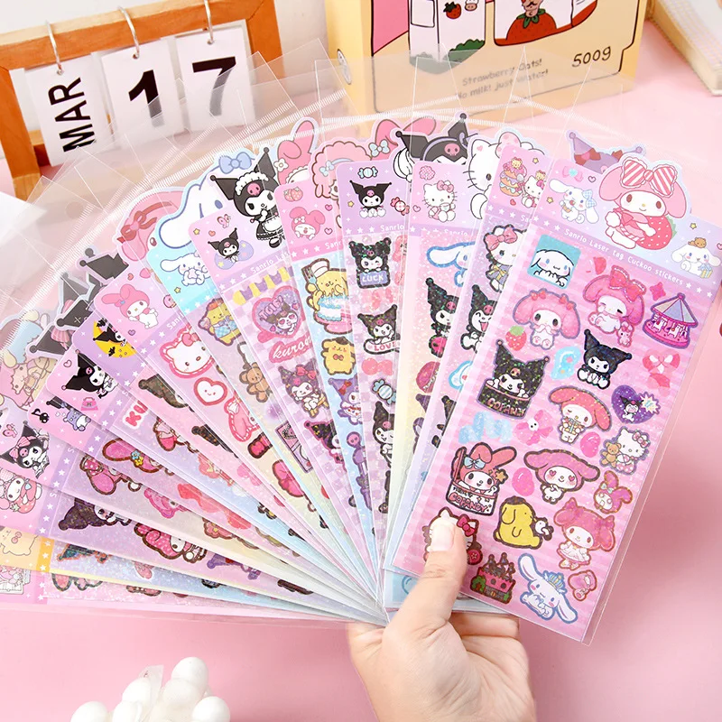 korean version DIY decorative sticker kawaii kids fashion cute children sweet melody wholesale cartoon sticker