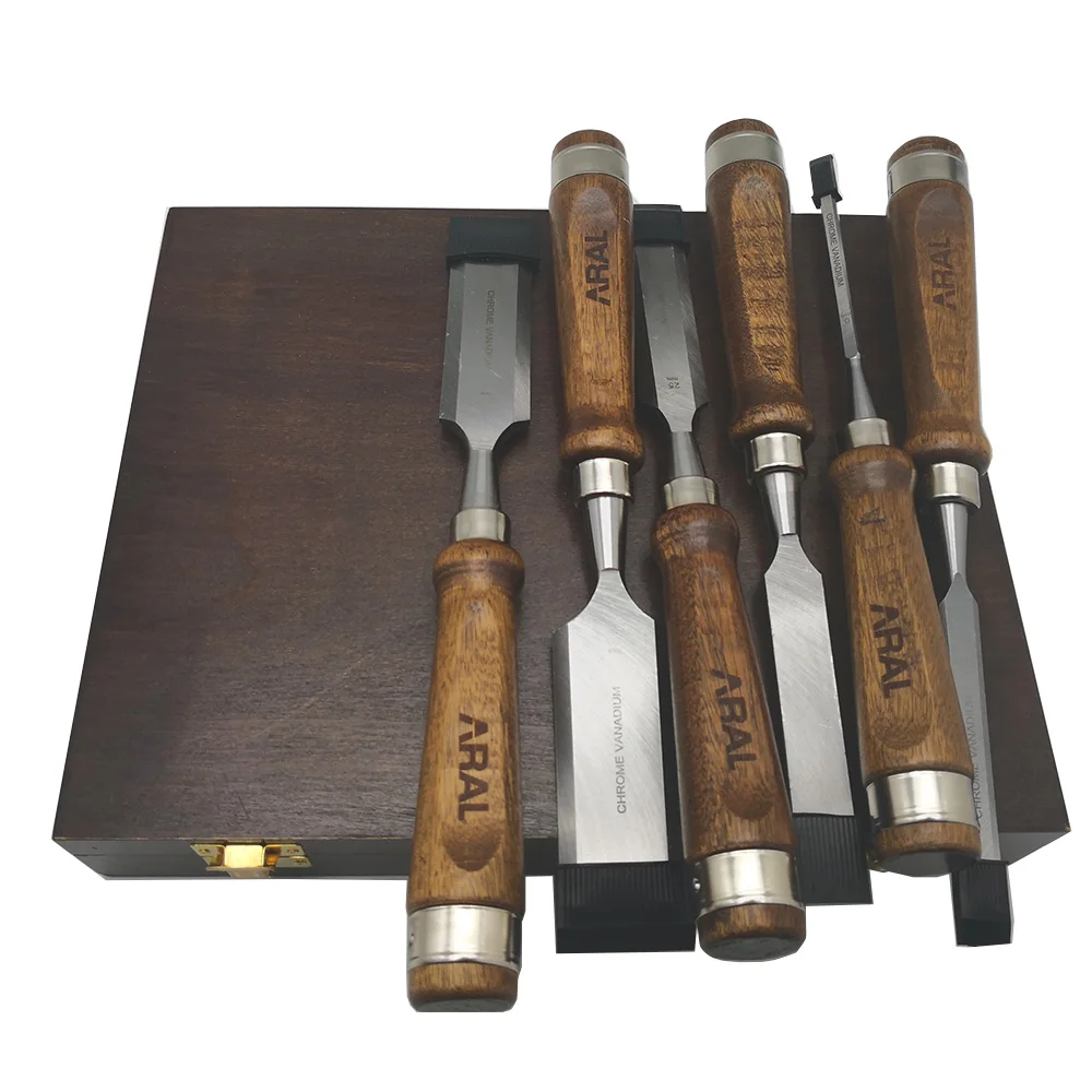 Wholesale 6 Pcs Wood Chisel Set Woodworking Hand Tools for DIY Carving