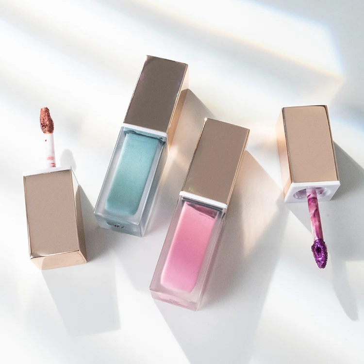 Pretty Cosmetics Matte Lip Gloss Metal Bottle Support Custom Logo Vegan Long Lasting High Pigment Liquid Support 7 Colors