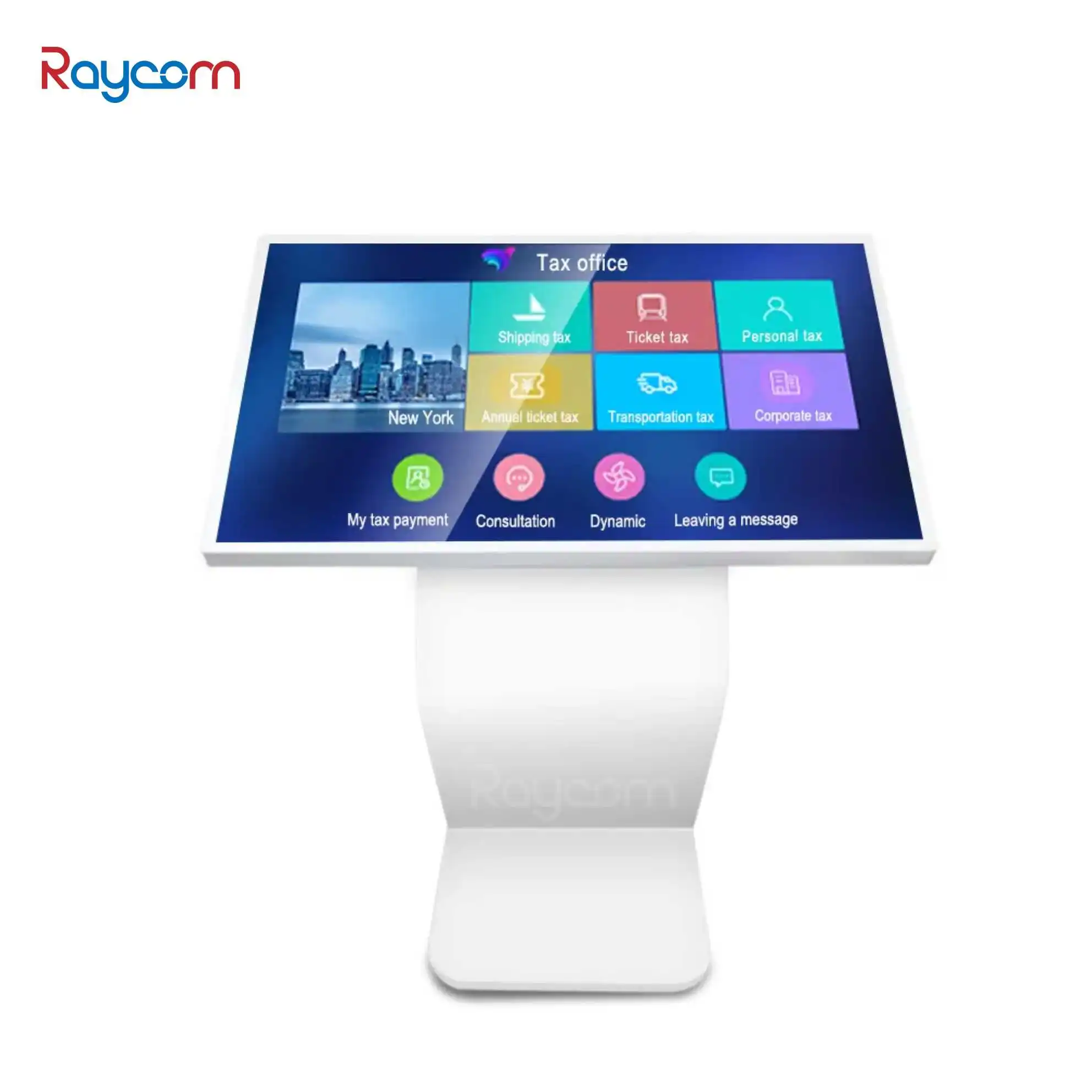 22 32 43 49 55 65 Inch Floor Standing Touch Screen Kiosk Horizontal Touch Screen Interactive All In One Pc Kiosk