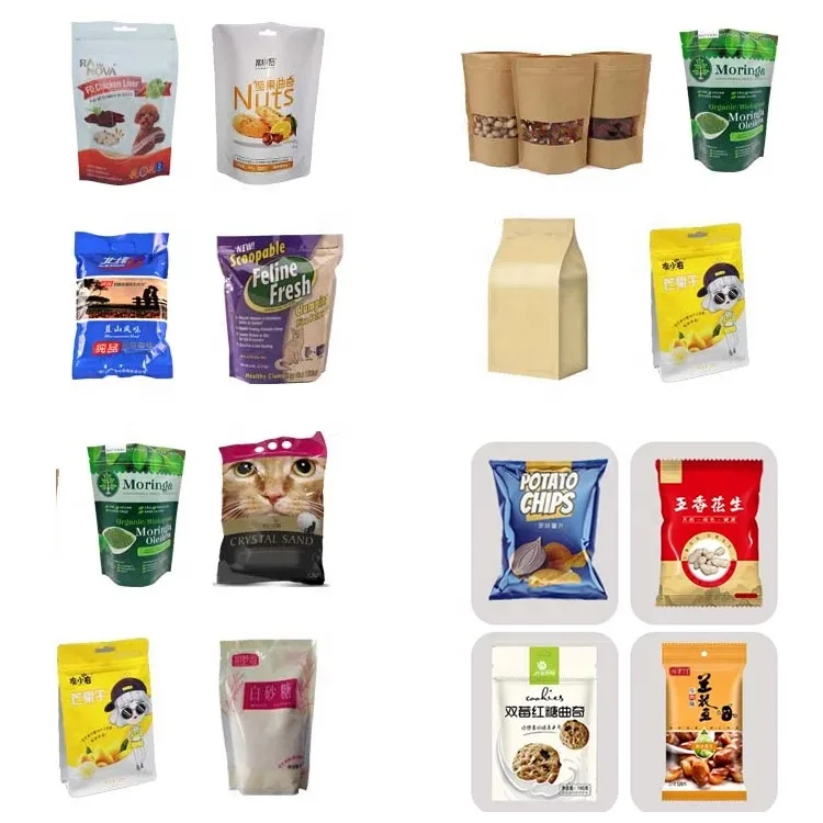 Automatic Factory CE Approval Auger Filler Doypack Machine for Vitamin Powder Zipper Pouch Premade Bag