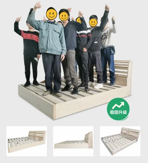 Factory Bett Leather Velvet Headboard Upholstered Ottoman Gas Lift Storage Wood Platform Sleep Bed and Mattress Set Wooden Bed