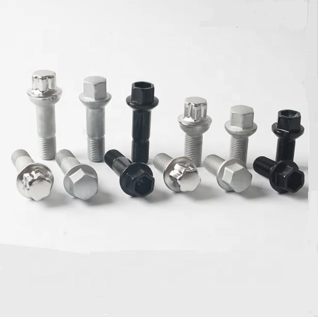 R14 ball  Seat Dacromet Wheel Lug Bolts /Original 17 Hex