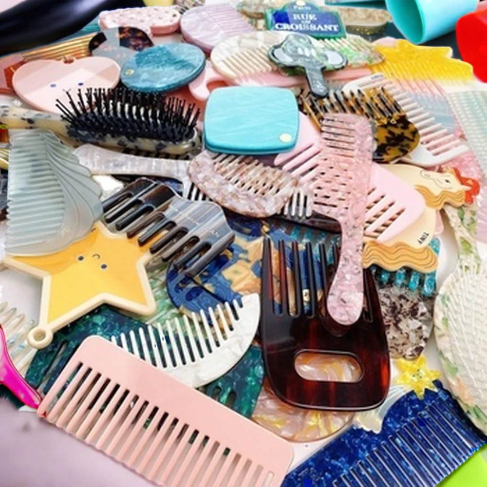 Cellulose Acetate Comb Custom Wide Tooth Comb