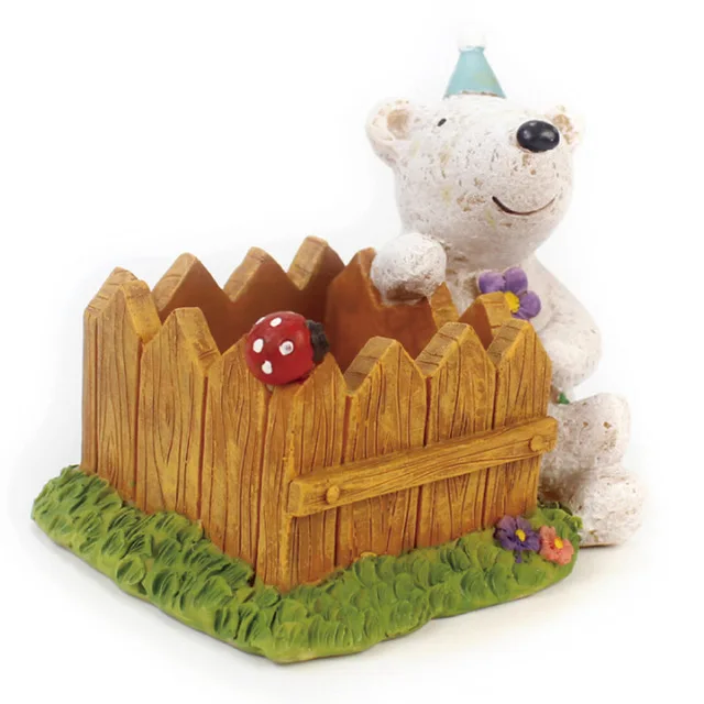 
custom design cheap wholesale resin indoor plant pots flower polyresin wholesale pot zakka animal garden decoration 