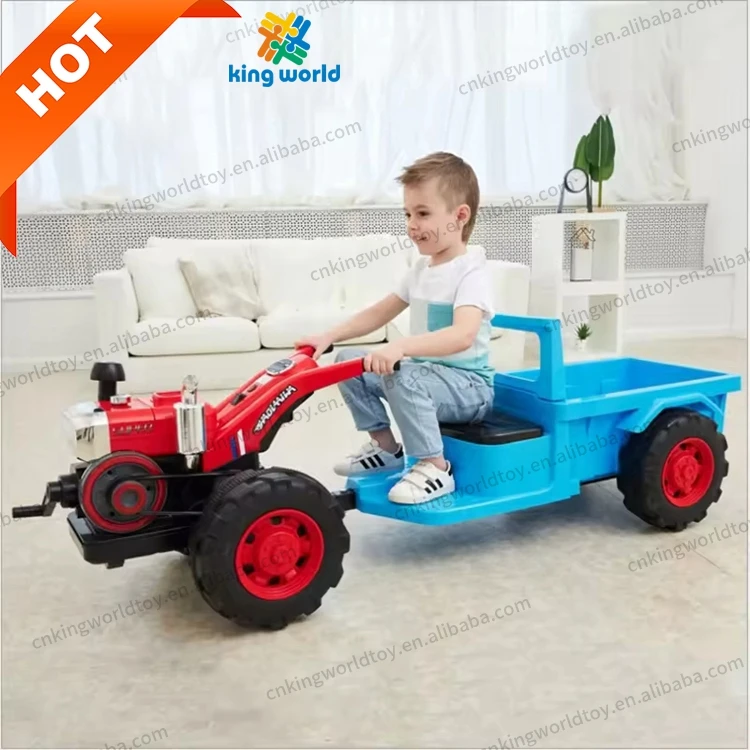Simulation 12V Battery Power 4 Wheels Electric Children Driving Cars Kids Ride on Tractor