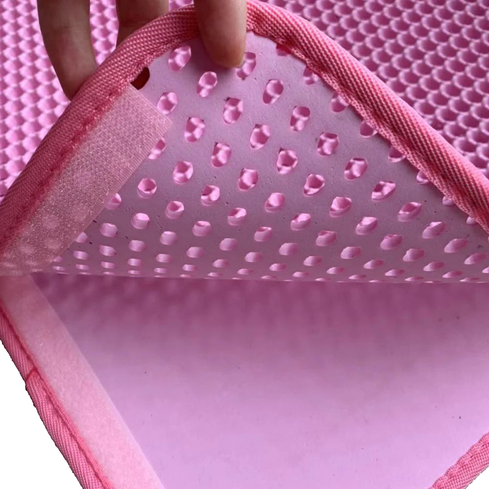 Custom Detachable Hot Selling Litter Washable Premium Pet Wholesale EVA Waterproof Litter Mat Cat Toilet Mat Cat Sand Mat