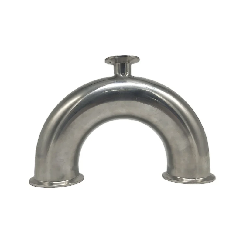 China high quality and factory price Sanitary U Type Tee, Stainless Steel 304/316 used in food /beer/chemical/beverage