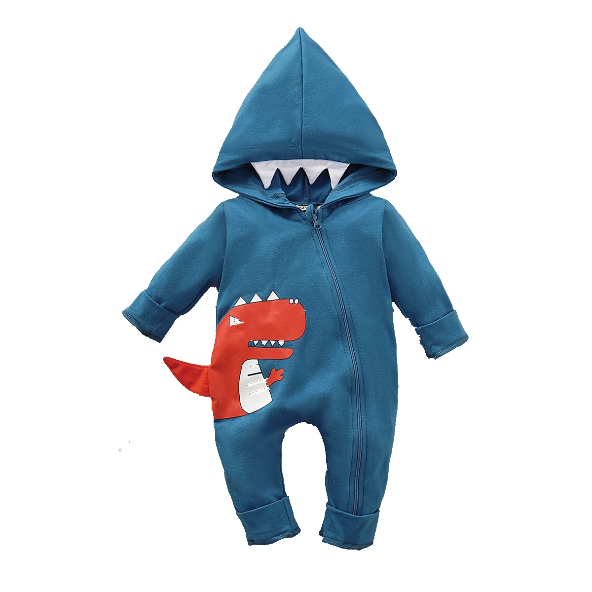 Dinosaur Hooded Romper Newborn Baby Boys Girls Clothes Luxury Newborn Baby Clothing