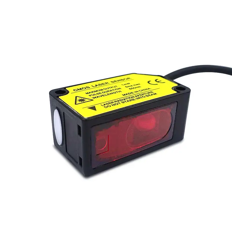 The high precision laser displacement ranging sensor measures the thickness and height of the sensor