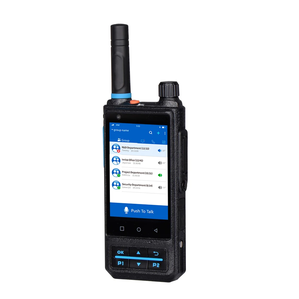 Rugged Inrico S200  4G walkie talkie  network two way radio with touch screen portable POC intercom