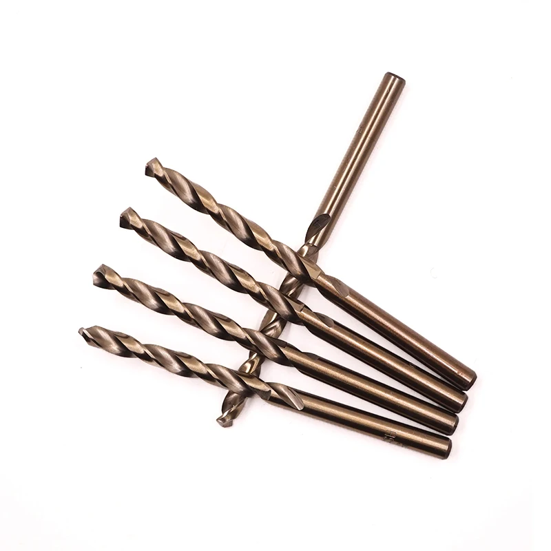 custom made M42 straight shank twist drill bit for high cobalt stainless steel 1 2 0.3 4 5 6 7 8 9.5 10.2mm
