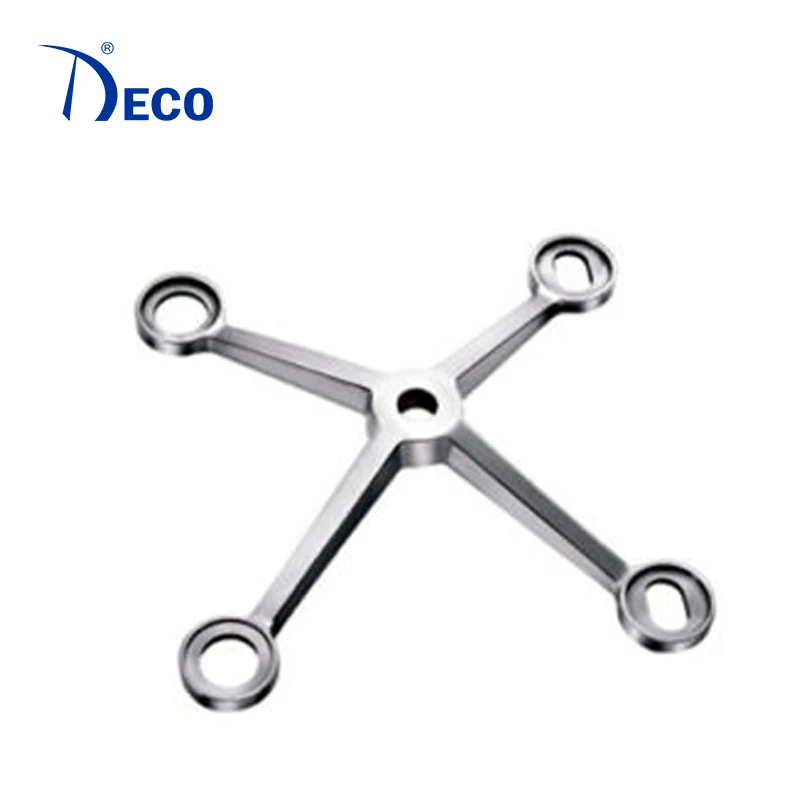 DECO factory custom stainless steel curtain walls system fitting glass spider