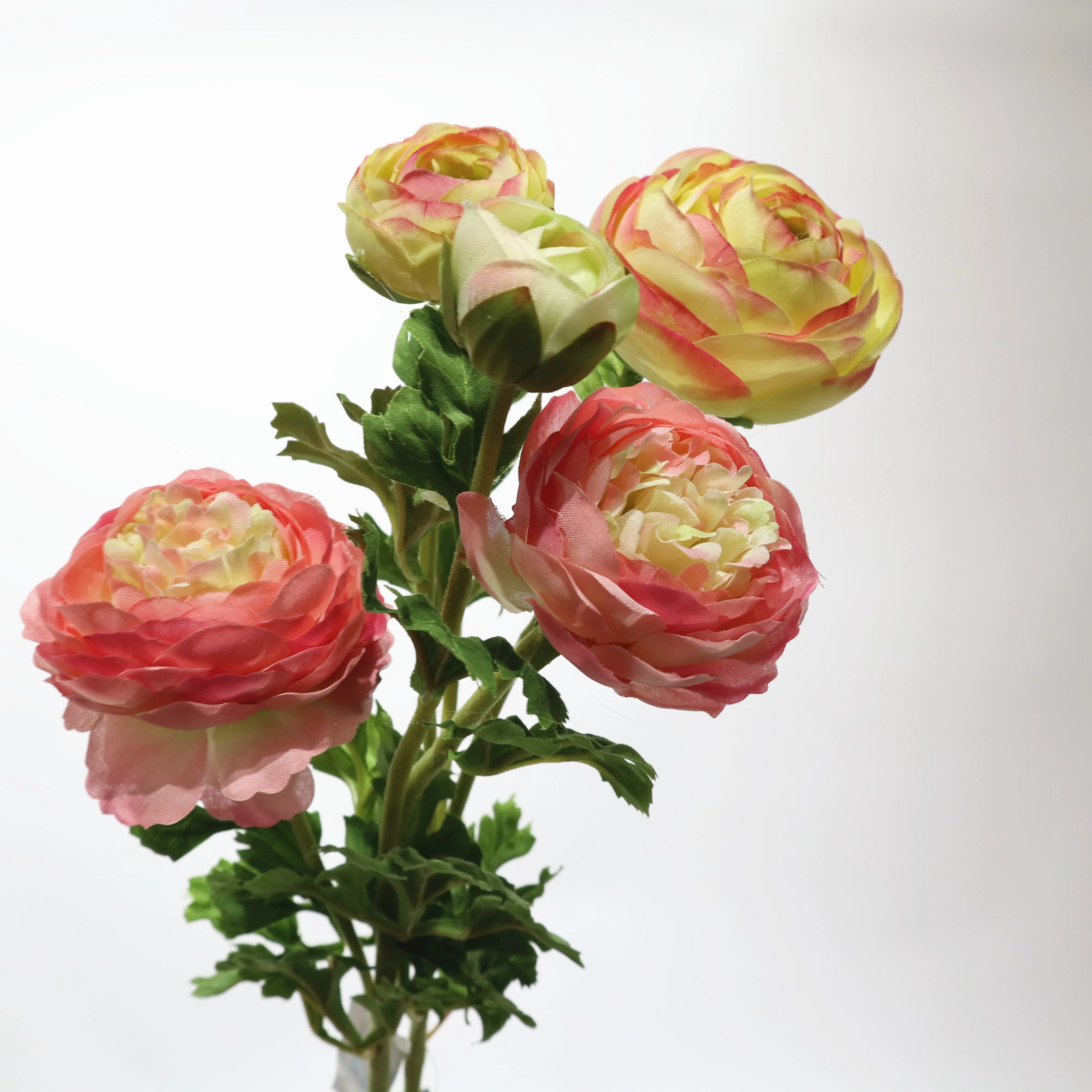 Hot Selling Florist supplies silk vision wholesale fabric flower stage decoration faux ranunculus