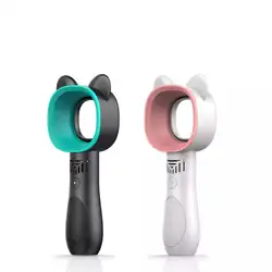 New Desgin Cat Ear Portable Mini Safety Handheld Bladeless Fan USB Electric Rechargeable 3 Levels Bladeless Fan