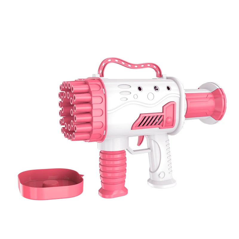 hot selling 36 holes rocket shape bubble machine Plastic bubble gun toys for kids bubble water toy