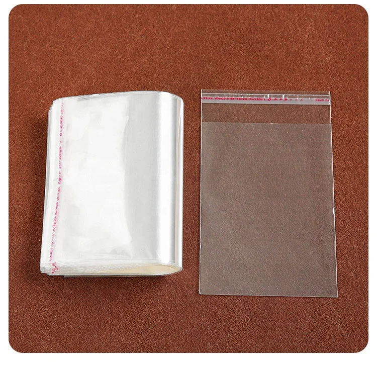 High Quality Custom Printed transparent Opp Self Adhesive Bag with Header Sealing Plastic Packing OPP Poly Bag