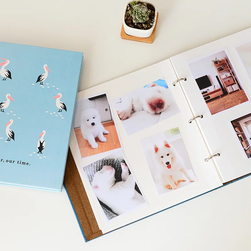 Paper cover DIY scrapbook 4*6 self adhesive photo album photo album