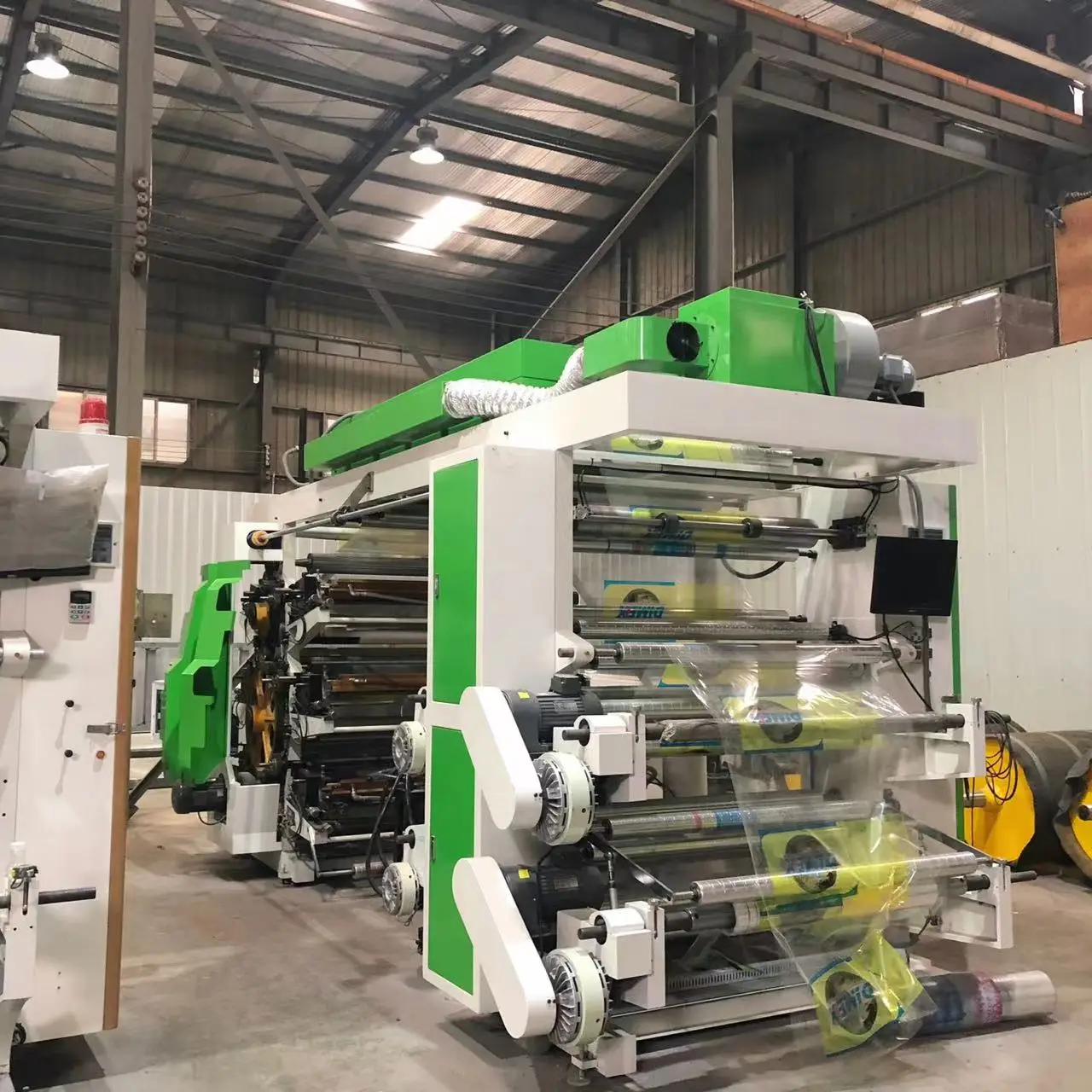 Press Machine Paper Label Film Graphic Printing Machine Price Flexo Printer Plastic Menncyclingier Roll to Roll Flexo Printing