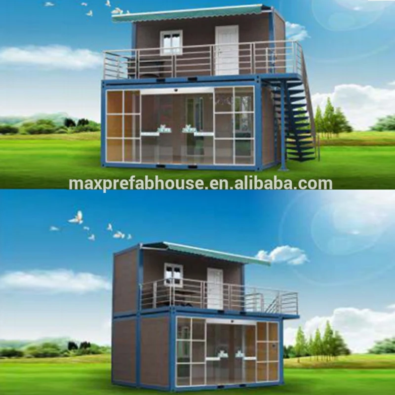 Flat Pack Container Coffee Shop Fast Constructed Prefabricated Steel House