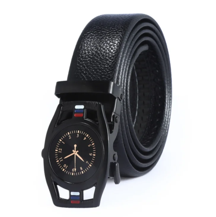 New Mens Pin Buckle Belt Alloy Rotating Buckle Reversible Belts For Men Genuine Leather Belt wholesale OEM Factory