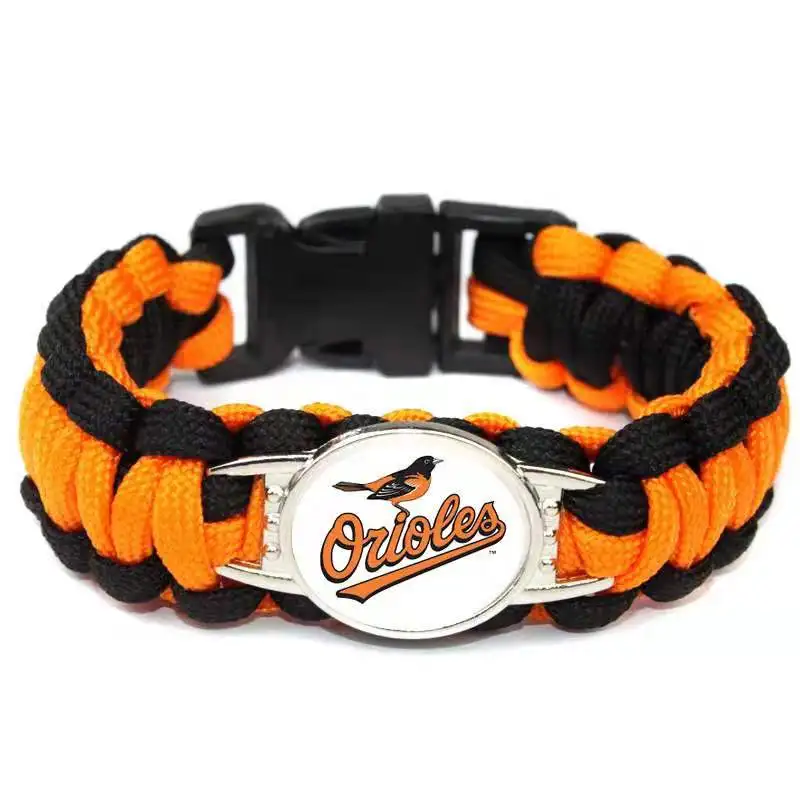 2024 Hot sales Good Quality And Fashionable Baseball Bracelet NY Met KC Bracelet Blue Yellow Black Sport Bracelets