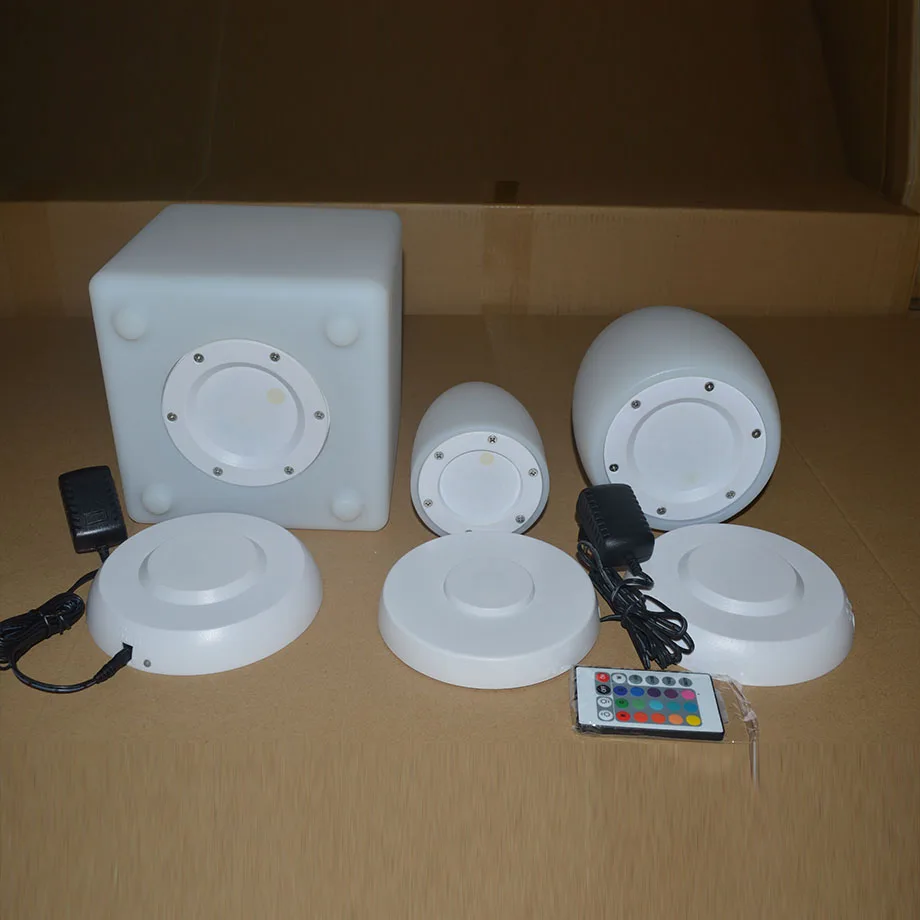 4000 mAh Battery Supply Customized Night Light 24key Remote USB charging LED Spare Light  Hookah LED Base Light