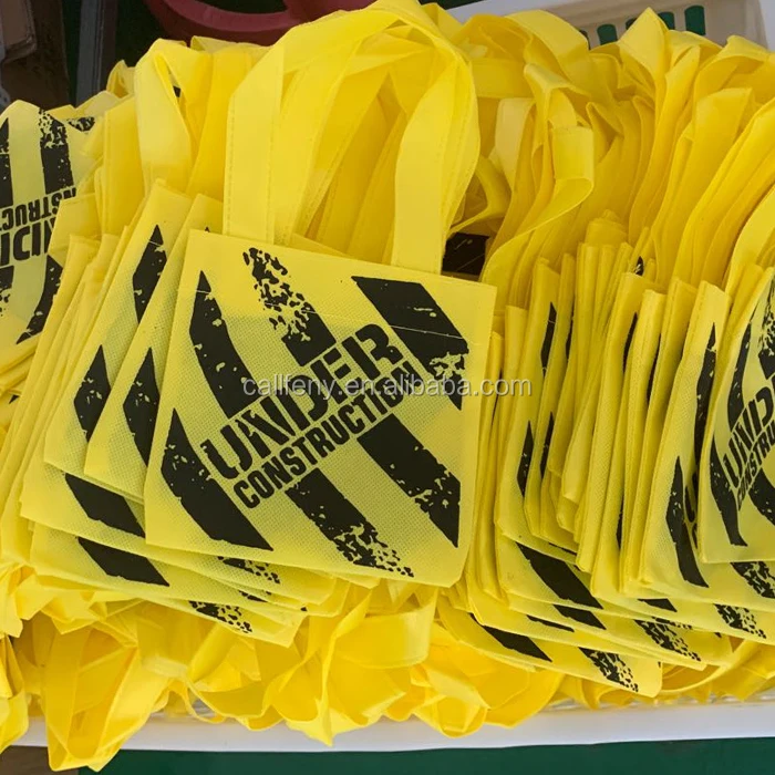 Construction Birthday Party Supplies Construction 10pcs of Mini Tote Bag  baby shower decoration