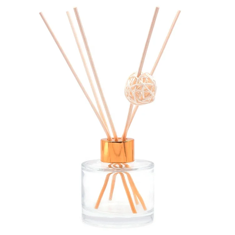 Wholesale 80ML Decorative Aroma Glass Bottle Reed Diffuser for Room