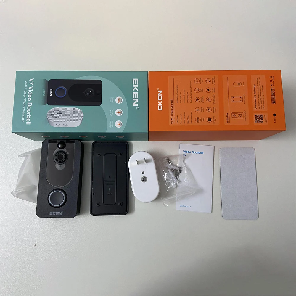  Экшн-камера EKEN V7 HD 1080P Smart WiFi видео-дверной звонок камера визуальное вызывное устройство ночного видения IP дверной беспроводная