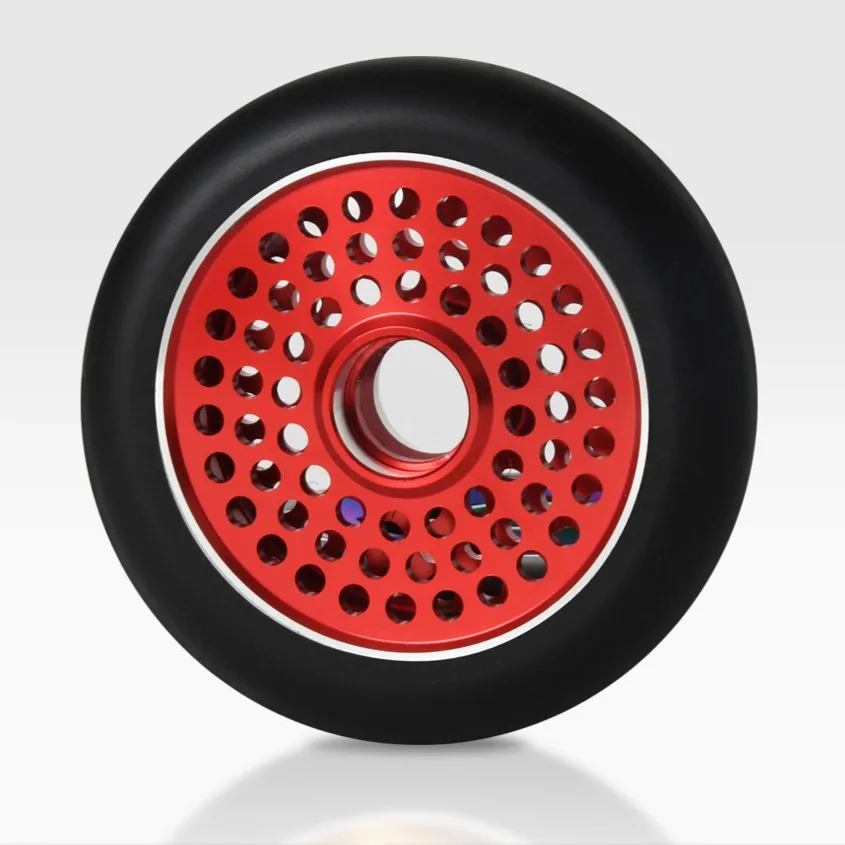 Factory OEM 125mm 120mm 110mm 100mm Pro Scooter Wheels With Alloy Core Two Wheels Durable Kick 120mm Honeycomb Scooter Wheel