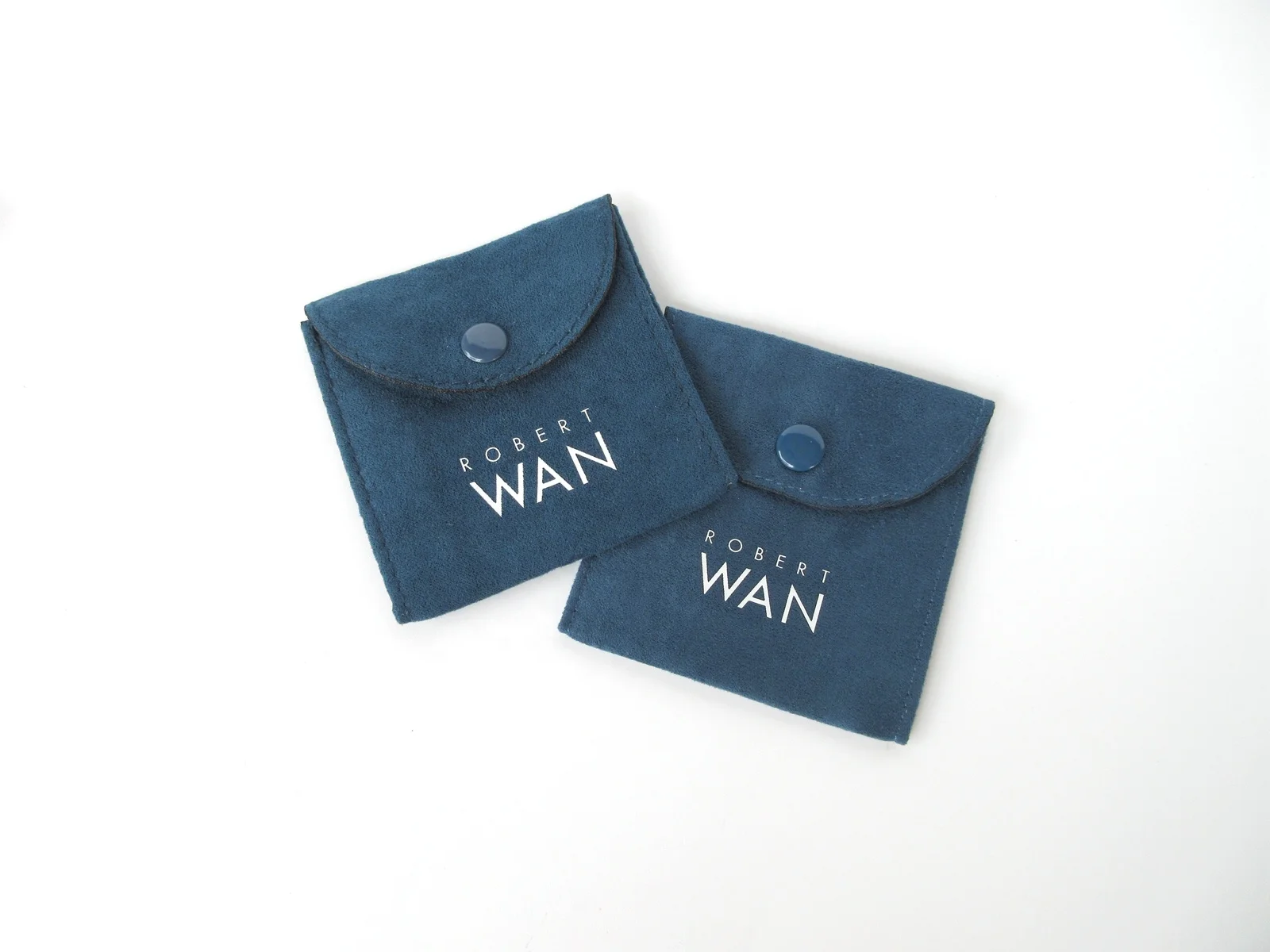 Custom high quality new design flap suede velvet jewellery packaging bag jewelry pouch