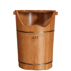 Дубовая ванна для ног с паровой машиной и массажным табуретом