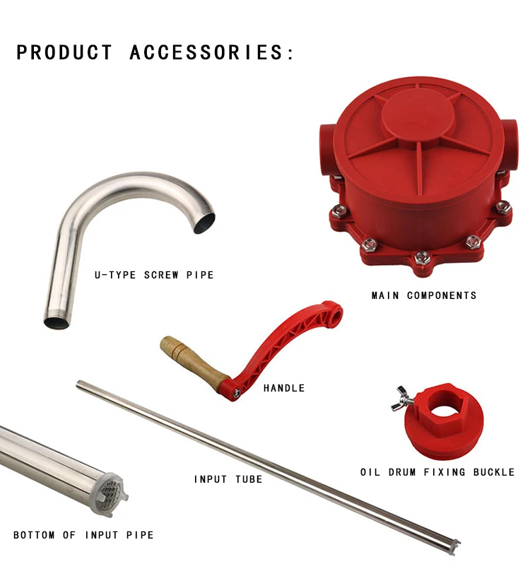 outdoors Portable manual vertical motor less oil well manual water borehole hand pumps