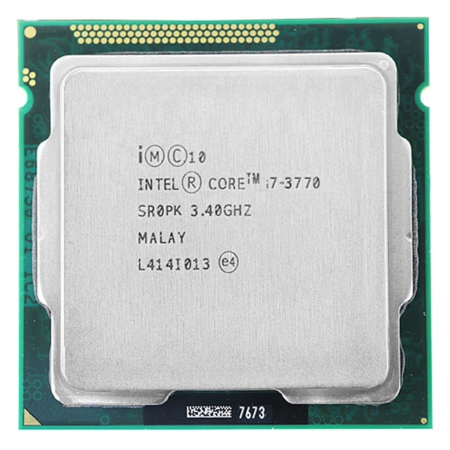 Оригинальная б/у i7 3770 LGA 1155 четырехъядерный процессор 3 4 ггц для настольных пк разъем