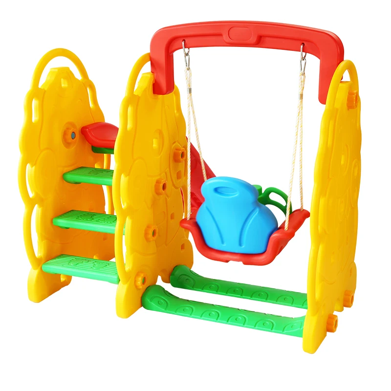 Hot sale outside school  elephant slide and swing set for children home