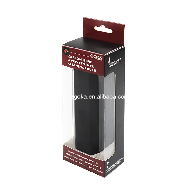 Personalized Business carbon fiber & velvet record brush professional for turntable vinyls