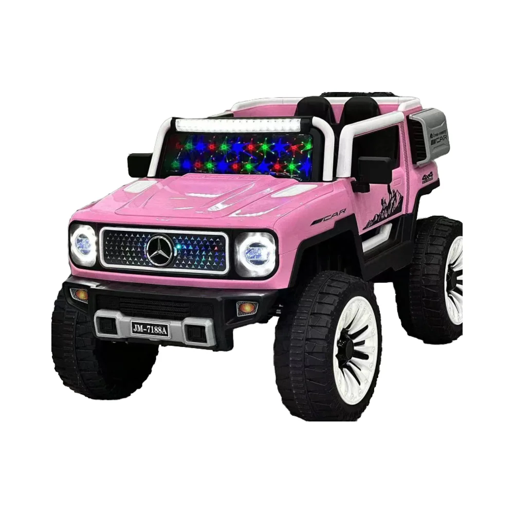 Factory New 2024 Unisex Kids Ride-On Electric Car 12V Battery for Children 2-4 Years Remote Function MP3 Dual Seats Girls Boys