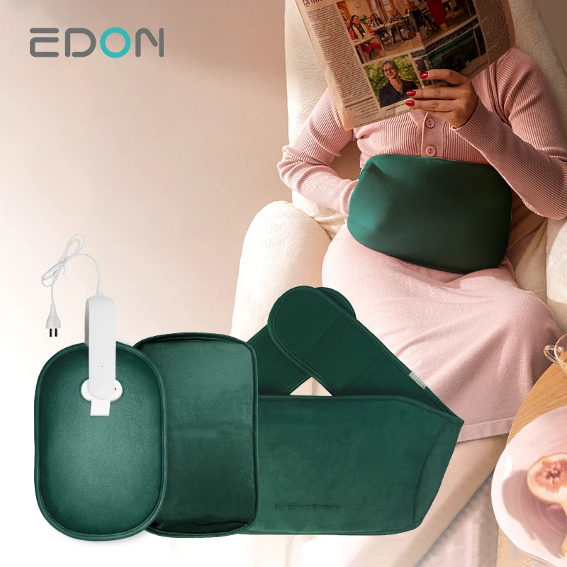 EDON Patent Heating Wire Electronic Hot Heat Water Pack Rechargeable Electric Hot Water Bottle Set For Massage Painful Periods
