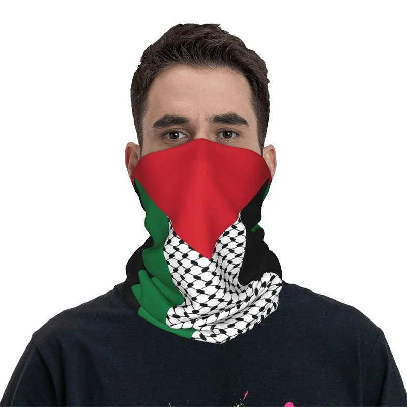 2024 Traditional Palestinian Scarf Cotton Polyester Bandana Face Cover Neck Gaiter