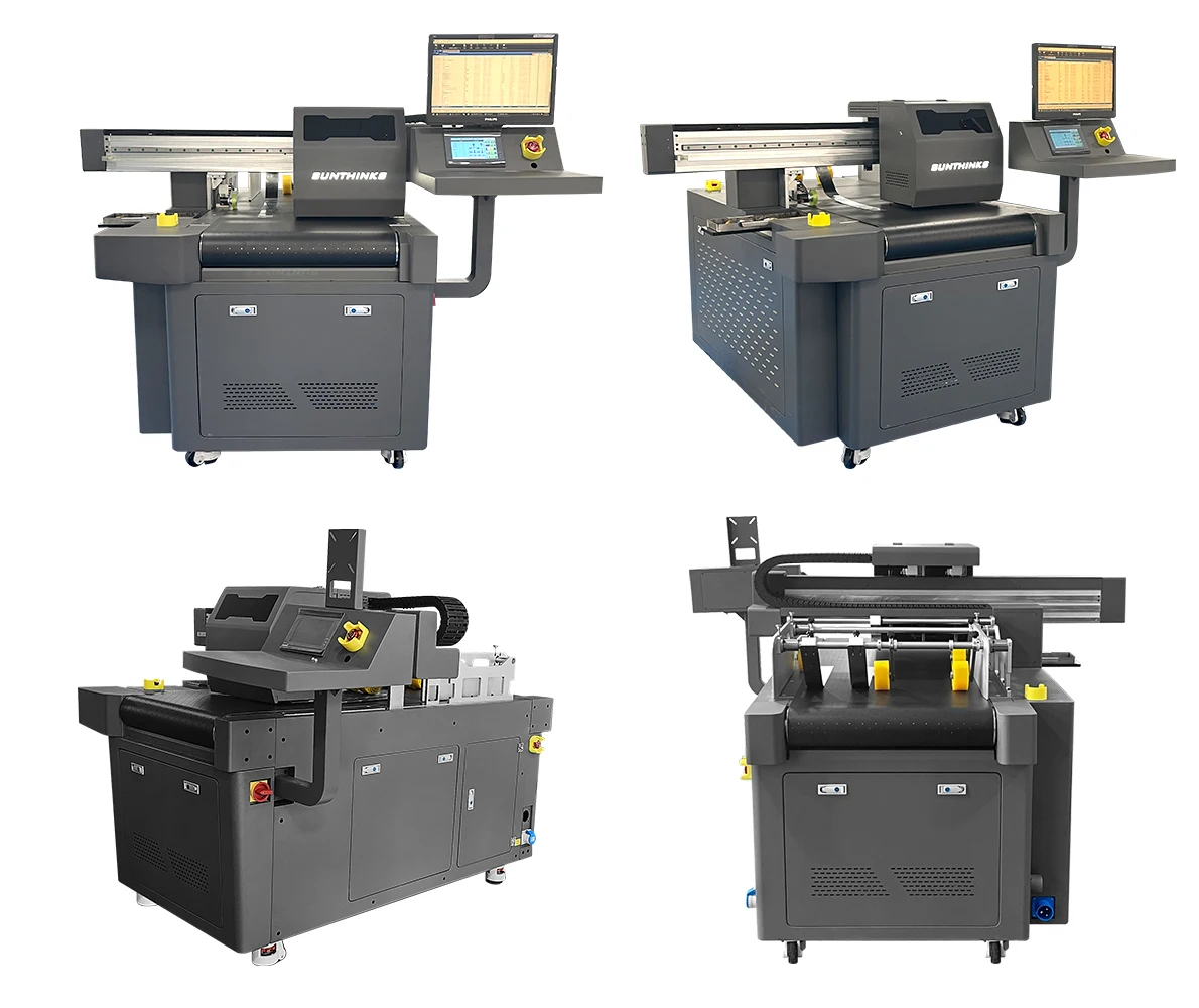 China Most Cost-Effective Single Pass Printer Large Size Multifunctional Digital Flatbed Printer Inkjet Single Pass Box Printer