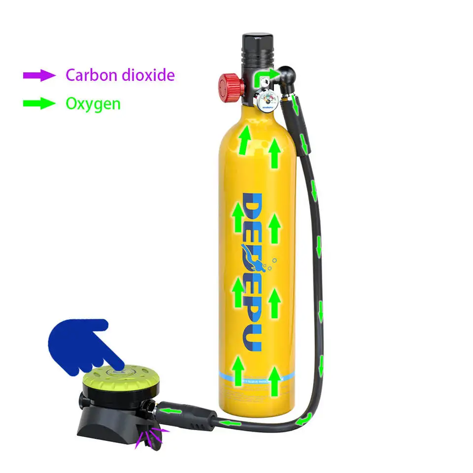 DEDEPU Underwater Respirator Diving Air Bottle Portable Diving Equipment Air Cylinder More Safer FOR Diver