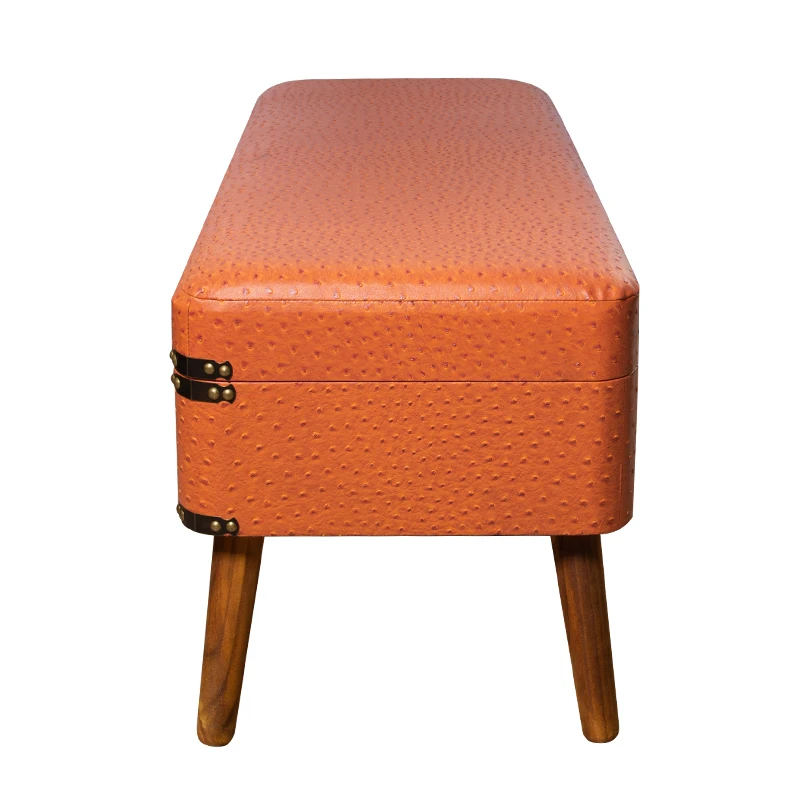 Antique Bed End Stool Storage Ottoman Bench