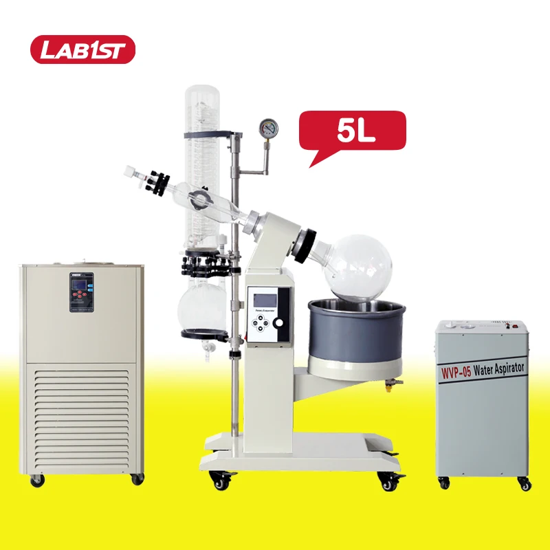 In Stock Commercialcbd Oil Ethanol Distillation Rotovap 5 L Ltr Litre Liter 5L Rotary Evaporator