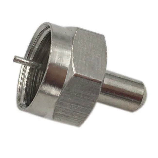 factory direct  brass zinc material  75 Ohm  F  connector Terminator for coaxial cable