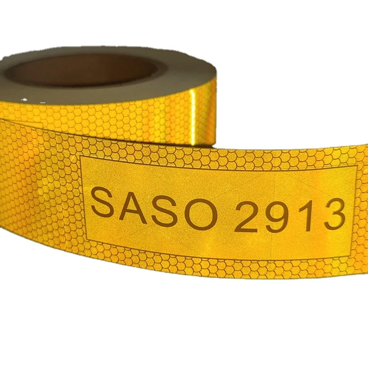 Светоотражающая рулонная лента SASO 2913 для грузовика из Саудовской Аравии, светоотражающая ретро-лента