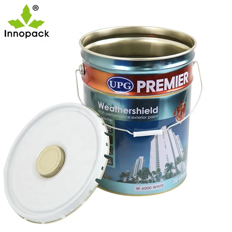 
18L tin pail, 18 ltr steel bucket for paint, coating and chemical product 